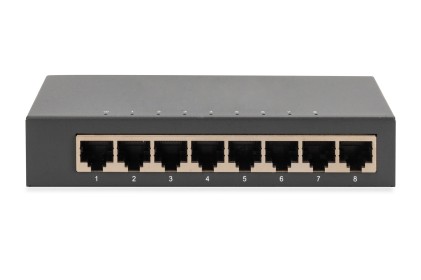 Switch Gigabit A 8 Porte, Desktop, Non Gestito, Alloggiamento In Metallo