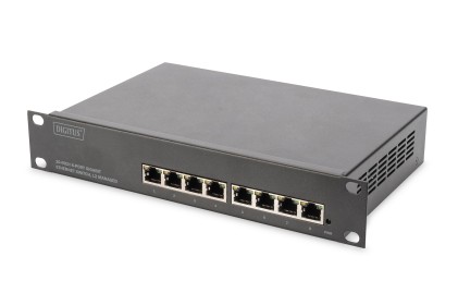 Digitus Switch Gigabit Ethernet  Da 8 Porte A 10 Pollici, Gestito L2+