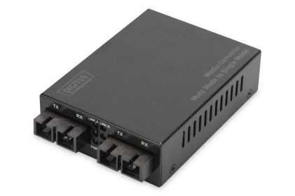 Media Converter Fast Ethernet Singlemode/Multimode Connettori Sc/Sc Digitus