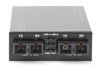 Media Converter Fast Ethernet Singlemode/Multimode Connettori Sc/Sc Digitus