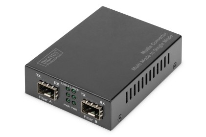 Media Converter Gigabit Singlemode/Multimode Con Modulo Sfp Digitus