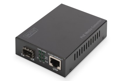 Media Converter Gigabit Poe Rj45 Sfp Pse
