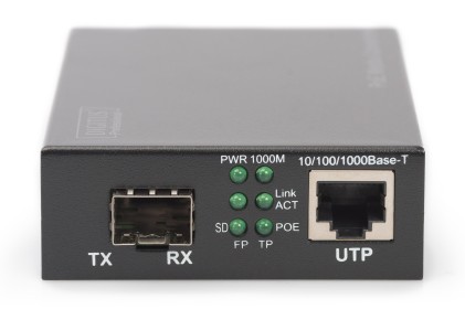 Media Converter Gigabit Poe Rj45 Sfp Pse