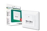 Presa A Muro Ad Incasso Rj45 Cat. 6 Per Reti