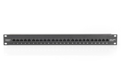 Pannello Patch Cat 3 Isdn Non Schermato Nero 25 Porte
