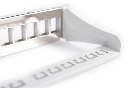 Pannello Patch Modulare Vuoto 10&#34; Schermato 12 Porte 1U Grigio Digitus