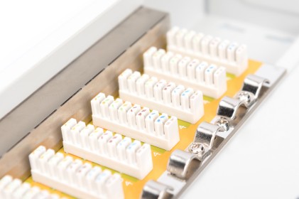 Pannello Patch 10" 8 Porte Schermate Categoria 6 Grigio