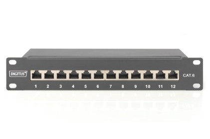 Pannello patch 10   - 12 porte schermate - CATEGORIA 6