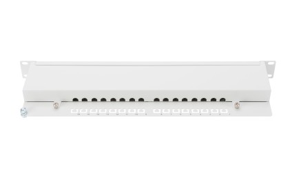 Digitus Pannello Patch 19&#34; Schermato 16 Porte 8 Poli Rj45 Per Reti Categoria 6 - 1 Unita Grigio