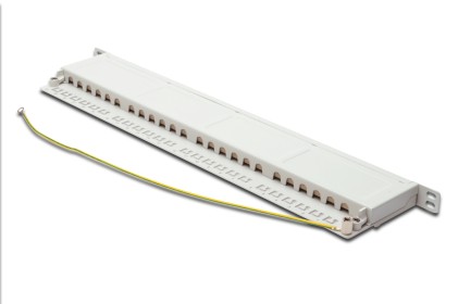 Pannello Patch 19" Categoria 6 Classe E Schermato 24 Porte Alta Densita' 1/2 Unita'