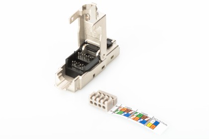 CONNETTORE RJ45 ASSEMBLAGGIO SENZA ATTREZZI CAT 6A