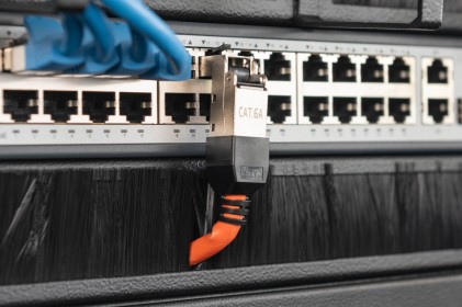 Spina Rj45 Schermata 6A Per Installazione Senza Attrezzi Pieghevole