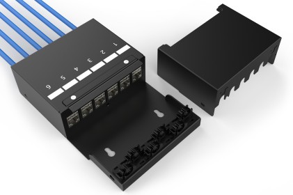 Digitus Scatola Per Punti Di Consolidamento, Moduli Keystone A 6 Porte Con Gestione Intelligente Dei Cavi