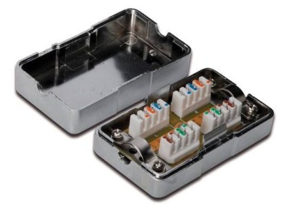Scatola Di Connessione Schermata Per Spezzoni Cavi Rete Cat.6