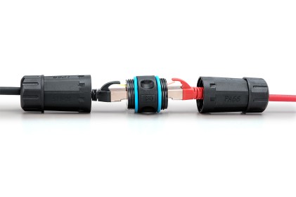 Digitus Collegamento Esterno Cat 6A, Classe Di Protezione Ip68, Collegamento Da Rj45 A Rj45