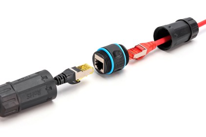 Digitus Collegamento Esterno Cat 6A, Classe Di Protezione Ip68, Collegamento Da Rj45 A Rj45