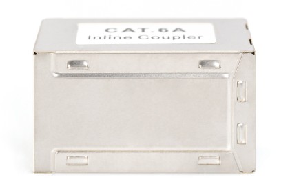 Adattatore Passante Con 2 Connettori Rj45 - 8P8C Schermato Femmina/Femmina Cat.6A