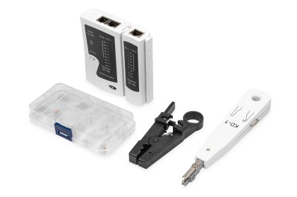 Digitus Set Strumenti Di Rete.Tutti Gli Strumenti Necessari Per L'Installazione In Loco In Un Unico Set.