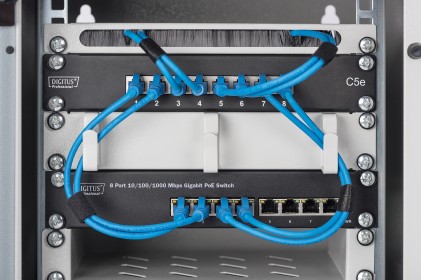 Digitus Switch Gigabit Ethernet Poe, 8 Porte Poe+, 10", Budget Poe Fino A 80 W