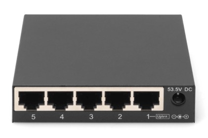 Fast Ethernet Poe Switch 4-Porte Poe + 1-Porta Uplink, 60W Poe Budget