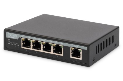 Switch Poe Gigabit 4 Porte + 1 Porta Uplink