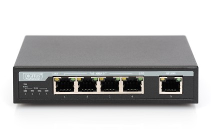 Switch Poe Gigabit 4 Porte + 1 Porta Uplink