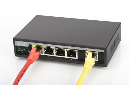 Switch Poe Gigabit 4 Porte + 1 Porta Uplink