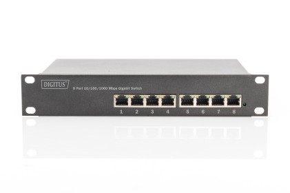 Switch Gigabit Ethernet Poe Gestito L2 8 Porte Poe, 10 Pollici, Budget Poe 80W