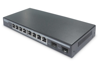 Switch 8 Porte Gigabit Poe Layer 2 Con Due Porte Sfp