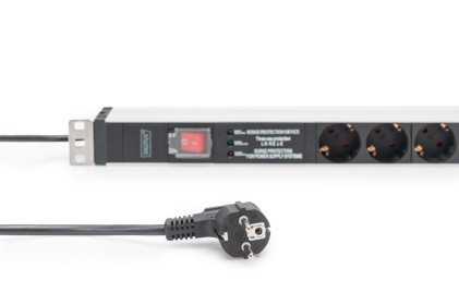 Presa Multipla Con Profilo In Alluminio E Interruttore, Protezione Contro Le Sovratensioni, Filtro Di Rete, Presa Munita Di Messa A Terra 5X, Cavo 2 Mt