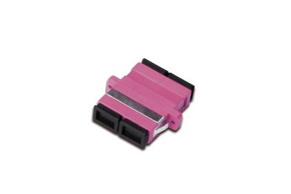 Accoppiatore Duplex Sc/Sc, Om4, Colore Rosa
