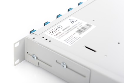 Box Fibra Ottica 1U Installazione Rapida Senza Pannello Frontale Viti Incluse Grigio Ral7035 Digitus