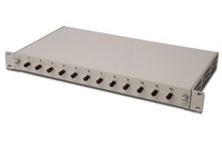 PANNELLO ESTRAIBILE 19" PER FIBRA OTTICA CON 12 CONNETTORI ST OM2