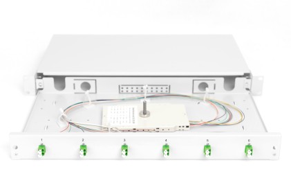 Scatola Di Giunzione Per Fibre Ottiche, Assemblata, 6X Lc-Apc Dx, Os2
