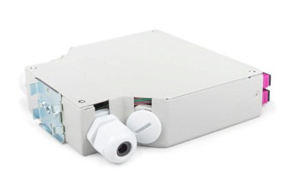 Scatola Per Guida Top-Hat In Fibra Ottica, Mm-Om4, Assemblata, Con Adattatore Sc E Pigtail