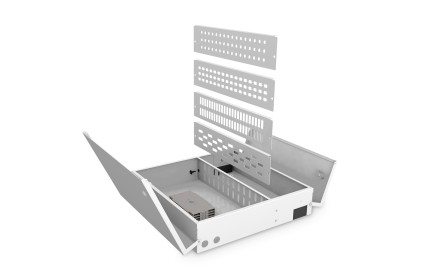 Unibox Fibra Ottica Per Montaggio A Parete 445 X 445 X 95 Mm, Grigio (Ral 7035) Digitus