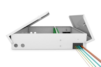 Unibox Fibra Ottica Per Montaggio A Parete 445 X 445 X 95 Mm, Grigio (Ral 7035) Digitus