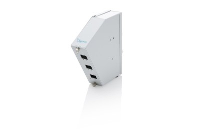 Digitus Distributore Di Giunzioni Su Guida Din Per Fibre Ottiche, Angolare, 6 Sc Sx/Lc Dx, Grigio