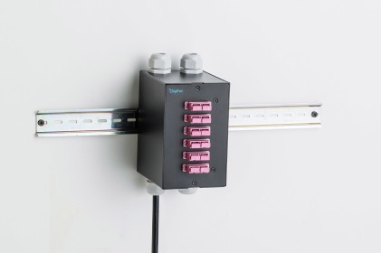 Digitus Distributore Per Guida Din A Fibre Ottiche, 6 Porte, Sc Dx/Lc Quad, Nero