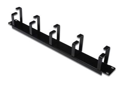 Pannello Guidacavi Con Anelli Per Armadi Rack 19&#34; 1U Nero