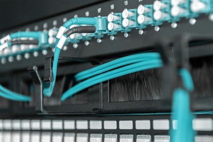 Listello Guidacavi Forato Con Spazzola Di Protezione Per Armadi 19&#34; (1 Unita&#39;) Nero Con 4 Ganci