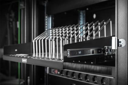 Mensola Estraibile Per Tablet, Portatili, Smartphone 175X483X340 Mm, Nero (Ral 9005)