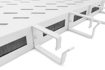 Ripiano Per Armadi Rack 19" Con Gestione Cavi Per Armadi 600 Mm Colore Grigio