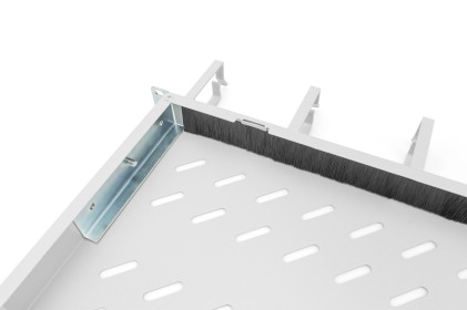 Ripiano Per Armadi Rack 19" Con Gestione Cavi Per Armadi 600 Mm Colore Grigio