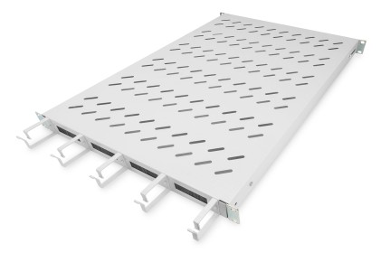 Ripiano Per Armadi Rack 19&#34; Con Gestione Cavi Per Armadi 1000 Mm Colore Grigio