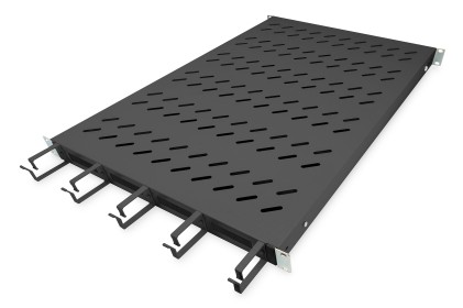 Ripiano Per Armadi Rack 19" Con Gestione Cavi Per Armadi 1000 Mm Colore Nero