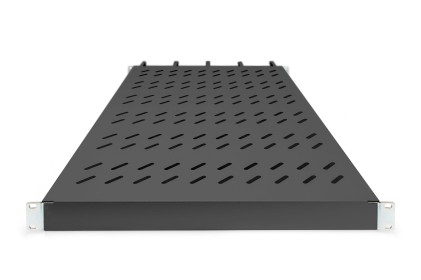 Ripiano Per Armadi Rack 19" Con Gestione Cavi Per Armadi 1000 Mm Colore Nero