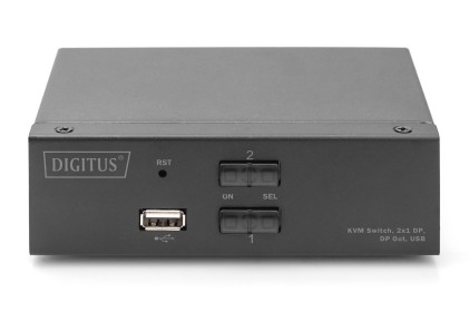 Digitus Switch Kvm, 2X1 Dp, Dp Out, Usb