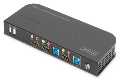 Switch Kvm, 2X1 Hdmi, Hdmi Out, Usb, 4Kx2K@60Hz