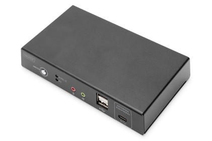 Switch Kvm, 2 Porte, 4K30Hz, Usb-C/Usb/Hdmi In, Hdmi Out, Rete